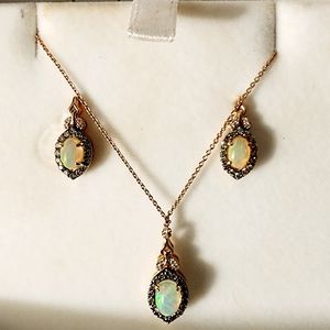 LeVian Chocolaté Earrings and Necklace